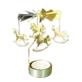 thumbnail image 1 of Candelero giratorio giratorio Banquete de boda Decoración del hogar de Navidad Candelabro de candelita de metal Sweethay HA1736-10B, 1 of 6