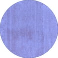 thumbnail image 1 of Ahgly Company Indoor Round Oriental Blue Modern Area Rugs, 7' Round, 1 of 4