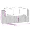 thumbnail image 3 of Muebles seccionales VidaXL para patio, 2 unidades, con cojines, 3 of 9