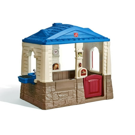 Cottage House Floorplans - Step2 Neat & Tidy Cottage Playhouse, Blue
