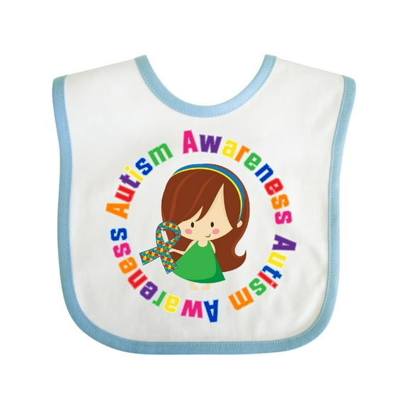 Inktastic Autism Awareness Girl Girls Baby Bib