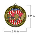 thumbnail image 4 of All Quality Soccer Wreath Design Medals - 1st, 2nd, 3rd Place - 15 Piece Set (5 Pack), 4 of 6