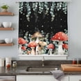 thumbnail image 5 of Mushroom Sheer Curtains 108 Inches Extra Long, Botanical Sage Green Eucalyptus Leaves Light Filering Curtains, Privacy Drapes Simi Floor to Veiling Curtain for Living Room Bedroom Window Treatment, 5 of 9