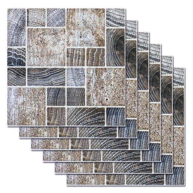 6 uds azulejos impermeables pegatinas de pared de mosaico decoración adhesiva de cocina (MSC034) JShteea Libre de BPA