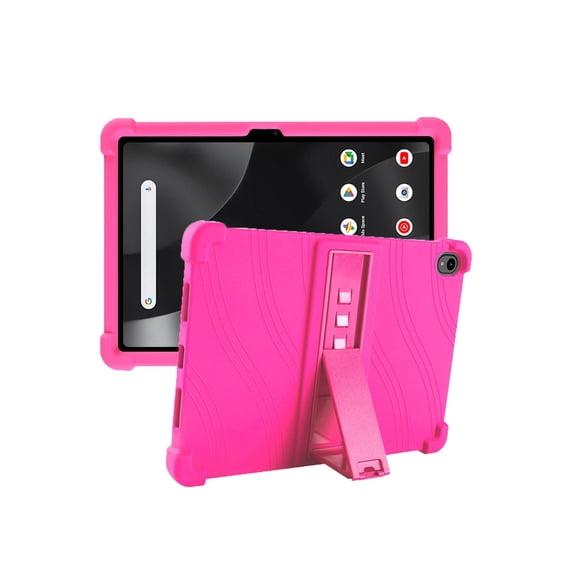 Silicone Case for onn 11 inch 2024 Model, Soft Flexible Shockproof Protective Tablet Cover, Anti-Scratch & Lightweight Slim Design-Rosered