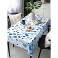 thumbnail image 6 of Blue Polka Dot Table Cloth, Modern Art Abstract Watercolor Dot Waterproof Tablecloth for Rectangle Tables, Reusable Washable Fabric Table Cover for Restaurant Kitchen Dining Tables 60"x120", 6 of 6