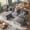 3 Seats+2 Ottomans Gray, variant on LINSY HOME L Shape Sectional Sofa for Living Room, Sofa Couch for Modern House, 3 Seater Gray Sofa Sets