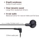 thumbnail image 2 of Panasonic ErgoFit Auriculares con cable, auriculares internos con sonido dinámico cristalino y auriculares ergonómicos de ajuste personalizado (S/M/L), conector de 3,5 mm para teléfonos y portátiles,, 2 of 5