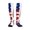 2 Black-2, variant on Compression Socks Women Men America Flag Baseball Lace Knee High Support Circulation Socks for Running Travel
