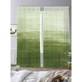 thumbnail image 3 of Sheer Curtains 84 Inches Long, Modern Abstract Art Ocean Oil Painting Light Filtering Window Curtains for Living Room, Sage Green Ombre Rod Pocket Voile Sheer Curtain Drapes, 52"W x 84"L, 2 Panels, 3 of 9