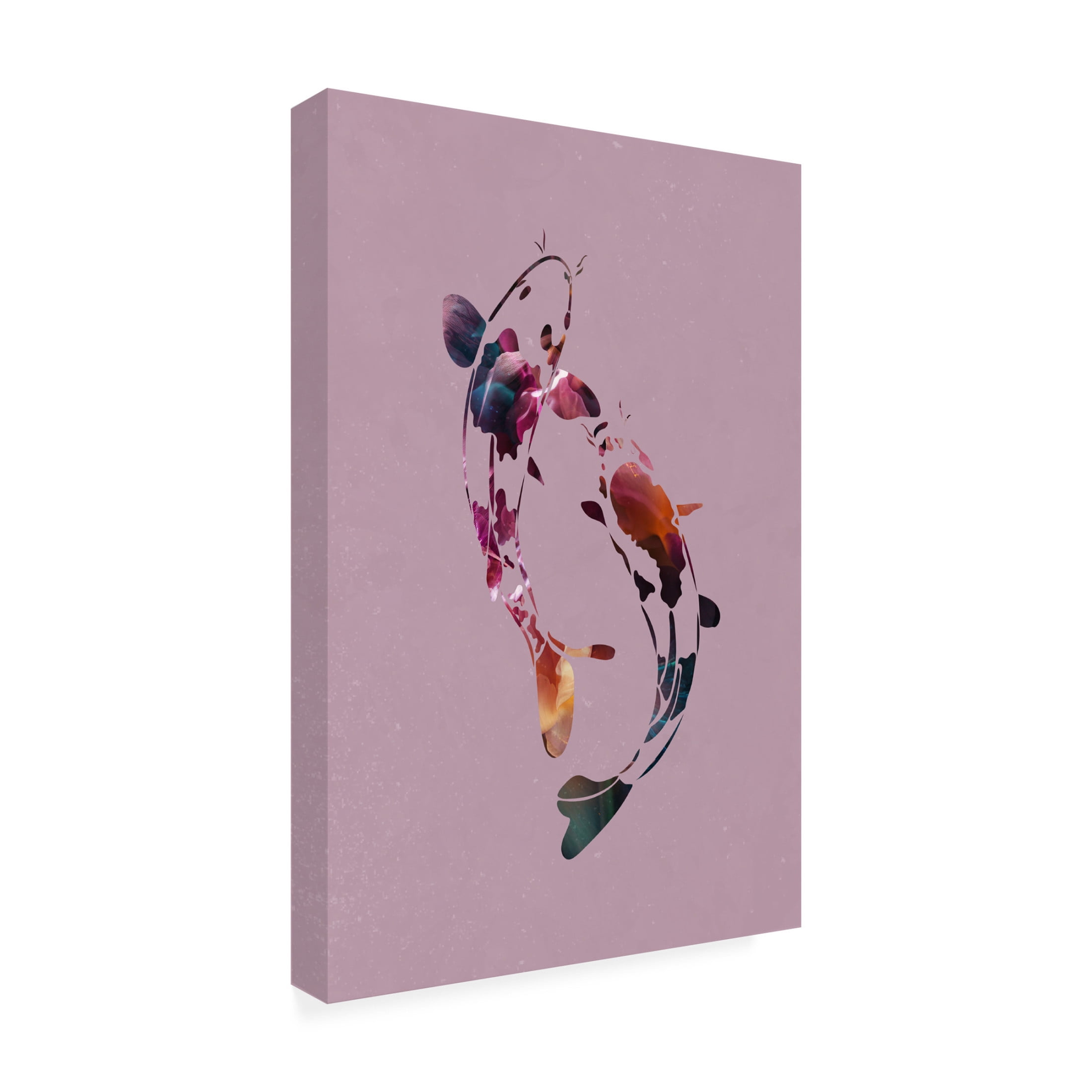 Trademark Fine Art Sarah Manovski  Koi Fish Abstract Canvas Wall Art