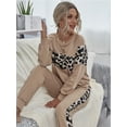 thumbnail image 5 of Womens Tracksuit Sets 2 Piece Sweatsuits Knit Pullover Sweater Top Suits Outfits,Black,Large, 5 of 6