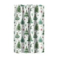 thumbnail image 2 of Btomtd Christmas Forest Pattern Short Curtains for Kitchen, Small Partition Curtain with Sunshade, Decorative Blackout Curtains for Holiday Theme - 29.92"x23.62", M, 2 of 6