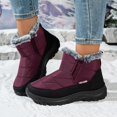 thumbnail image 2 of Insulated Winter Boots for Women - -Lined Cold Weather Outdoor Footwear With Low Heel Pull-On Design, 2 of 9