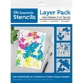 thumbnail image 2 of PA Ess Stencil 6x6 3pc Layer Pack Paint Splatter, 2 of 3
