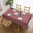 thumbnail image 5 of Rectangle Tablecloth with Wave Lace 60x84 Inch, Line Stripes Check Rectangle Table Cover Soft Table Cloth Farmhouse Table Cover for Kitchen Dining Picnic Party Home Decoration, 5 of 8
