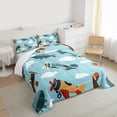 thumbnail image 5 of Castle Fairy Kids Cartoon Plane 2pcs Bedding Comforter Set,Transportation Theme Twin Comforter Sets,Kawaii Airplane Breathable Bedding Set,Lightweight Room Decor, 5 of 8