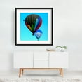 thumbnail image 2 of New Mexico Balloon Festival Skyward Journey - Albuquerque New Mexico Photography Hot Air Balloon Geometric Skyline Summer Scenic Travel Poster Black Framed Wall Art Print 16 x 16 inches, 2 of 3