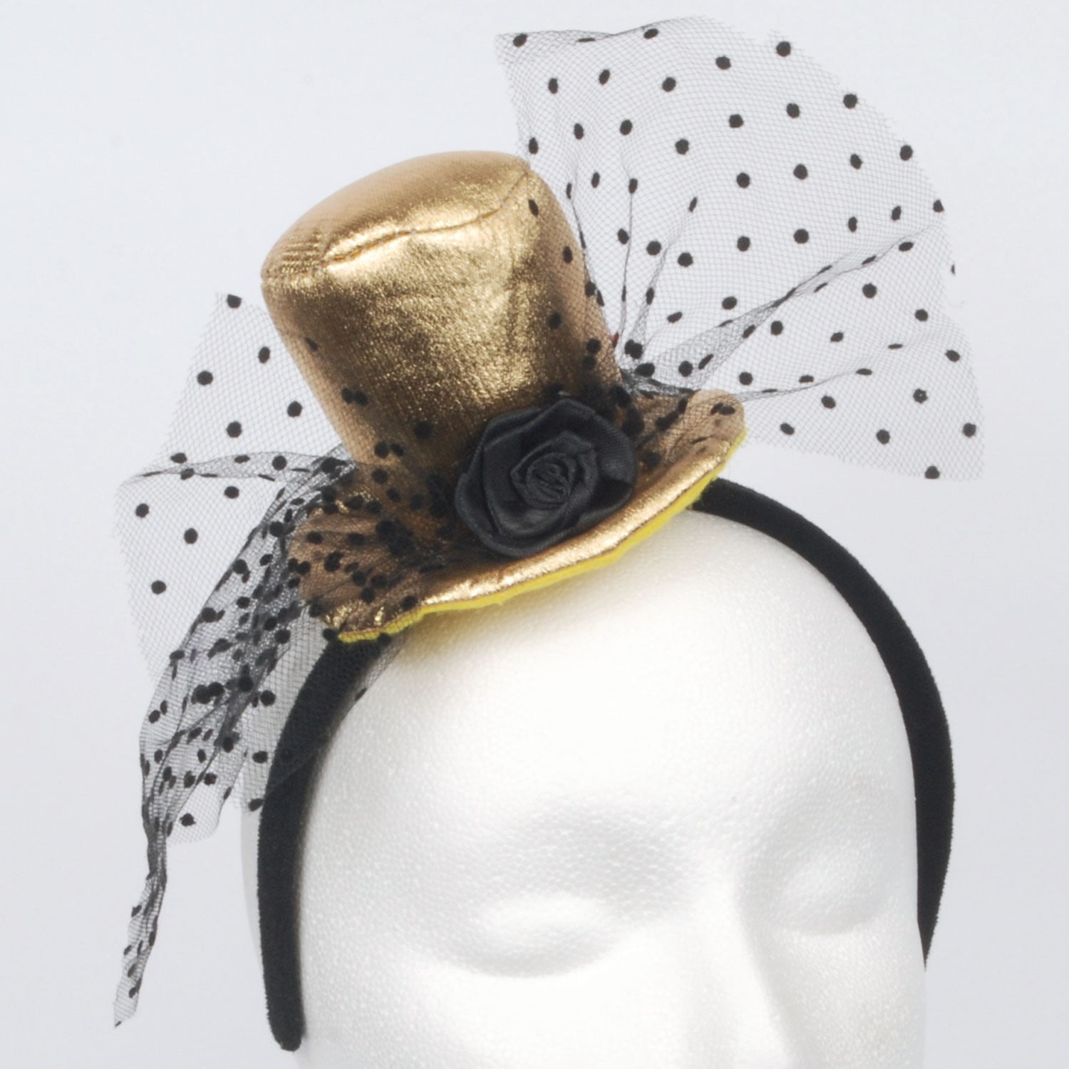 black top hat headband