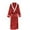Red, variant on Unisex His and Hers Robes Flannel Long Length Matching Robes for Couples Warm Thickened Bathrobe Plus Size Shower Robe Sleepwear Red M