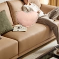 thumbnail image 5 of Qhnvtd Heart Shaped Decorative Pillow, Cute Wind Bedside Cushion, Soft Cotton Material with Exquisite Ball Trim, Multifunctional for Sofa, Office & Naps, Romantic Gift for Family & Home Decor, 5 of 6