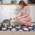 thumbnail image 3 of Pioneer Flower Floral Print Pattern Kitchen Rugs Sets Of 2, Anti Fatigue Non Slip Washable Floor Mats for Kitchen Sink Laundry, 17X30 Inch + 17X47 Inch, 3 of 6