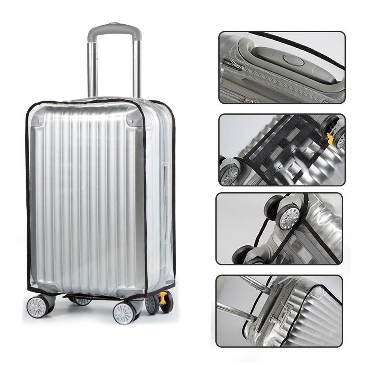 18 20 22 26 28 30 Inch Luggage Cover Protector Bag PVC Clear Plastic  Suitcase US