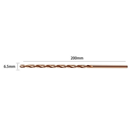 

Ruibeauty 200mm Extra Long Shank Cobalt Coated Drill Bit HSS M35 Drill Bit For Wood Metal