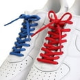 thumbnail image 3 of 1 Paire de Lacets Demi-Cercle Espadrilles de Course Classiques Lacets Ronds Unisexe Enfants Adultes Bottes Décontractées Lacets de Tennis 100/120/140/160 cm Rouge Melon D\'eau 140 cm, 3 of 6
