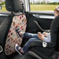 thumbnail image 5 of Cute Fruit Ice Cream Print Mats Back Seat Protectors, Car Seat Protector Vehicle Organizers Waterproof Cover Back Seat Cover for Kids with 3 Storage Pockets 2 Pack, 5 of 5