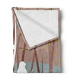 thumbnail image 2 of Forest Soft Flannel Fleece Throw Blanket, Modern Illustration of Bird on Leafless Branch Winter Trees Wildlife Print, Cozy Plush for Indoor and Outdoor Use, 50" x 60", Multicolor, by Ambesonne, 2 of 5