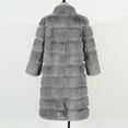 thumbnail image 7 of Lindreshi Winter Coats for Women Trendy Womens Ladies Warm Faux Furry Coat Jacket Winter Solid V-Neck Outerwear, 7 of 7