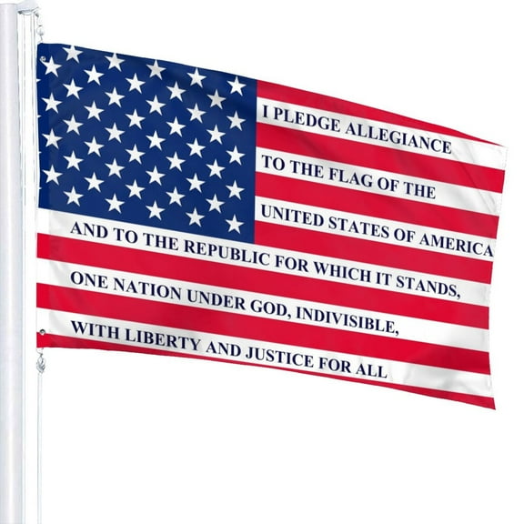 Outdoor 3x5ft Flag I Pledge Allegiance To The Flag - Usa American Flag Home Garden Decoration Flag Durable Fade Resistant For All Weather Outdoor