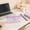 Purple#2, variant on MTBLYS Plastic Pencil Pouch | Makeup Brush Bag for Teenagers | 7.48X2.76 Inch | Home Office Travel Organizer | Supply Storage | Jewelry Coin Purse Case