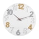 thumbnail image 3 of Reloj de pared moderno de 12 pulgadas, diseño elegante para el hogar Blanco, 3 of 9