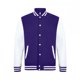 thumbnail image 1 of Casual Classic - Chaqueta modelo Varsity para hombre (Morado/Blanco), 1 of 2