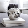thumbnail image 6 of Benjara Masu Tabletop Accent Decor- 16" Apple Design- Silver Resin Body, 6 of 6