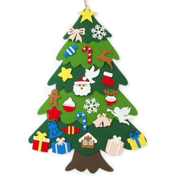 Coxeer Felt Christmas Ornament DIY Decorative Xmas Tree Ornament Holiday Decoration