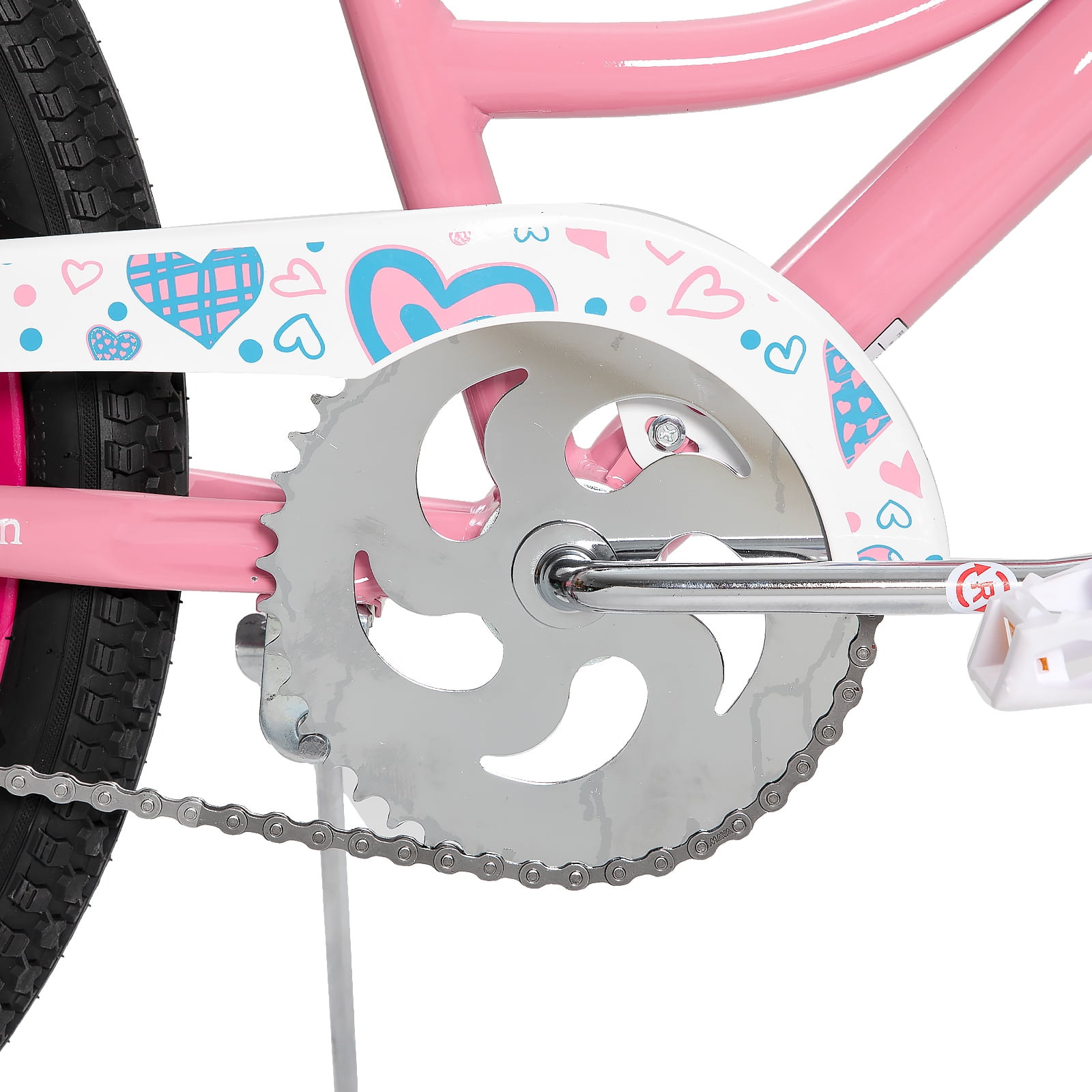 JOYSTAR 24 inch Girls Bike for 8-12 Years Old, Kids Bike with Handbrake, Pink