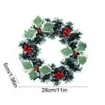 thumbnail image 3 of Grrvtrz Artificial Winter Wreath Christmas Wreath Artificial Hanging Wreath Suitable for Front Door Fireplace Stair Railing Christmas Party Decoration,Holiday Products,Christmas Decorations, 3 of 6