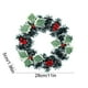 thumbnail image 3 of Artificial Winter Wreath Christmas Wreath Artificial Hanging Wreath Suitable For Front Door Fireplace Stair Railing Christmas Party Decoration, 3 of 6