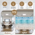 thumbnail image 6 of Summer Beach Window Privacy Film, Blue Coastal Ocean Seaside Nautical Static Cling UV Sun Blocking Tint Film Heat Control Windows Films for Bedroom Bathroom, Window Stickers 23.6"x59", 6 of 8