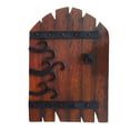 thumbnail image 2 of Outdoor Miniature Fairy Door For Tree Decoration, Adds Whimsical Charm To Gardens Yards Or Patios, Miniature Fairy Door With Intricate Metal Accents And Decorative Scroll-Design, 2 of 7