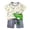 4Light Green12, variant on WERYOUNG Toddler Girls Boys Summer Outfits Short Sleeve Cartoon Prints Tops Shorts 2Pcs Sets For Children Weekend Activities Comfortable Clothing Sets 18-24 Months
