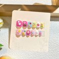thumbnail image 4 of dianhelloya Cute Fake Nails Kids Fake Nails 12pcs Kids Cartoon False Nails Cute Christmas Themed Pattern Embossed Press on Nails Self-adhesive Fake Nails Diy Art, 4 of 8