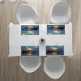 thumbnail image 3 of Ambesonne Sunset Place Mats Set of 4, Sandy Peaceful Beach, Standard Size, Blue Yellow, 3 of 4