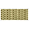 thumbnail image 1 of Persian Kitchen Mat, Middle East Paisley Motifs Ornamentals Designs on Pastel Background, Plush Decorative Kitchen Mat with Non Slip Backing, 47" X 19", Pale Green Brown, by Ambesonne, 1 of 1