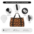 thumbnail image 4 of Disketp Halloween Pumpkins Bolsa de Viaje Tipo Duffle, Bolso de Mano para Fin de Semana para Mujer, Bolsa de Gimnasio Ligera para Hombre, Esencial para Viajes, 4 of 7
