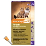 Advantage Multi for Cats 5-in-1 Heartworm Prevention Kills Fleas & More Cats 9.1-18 lbs. 6-Month Supply