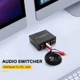 thumbnail image 3 of 4 Way Bi-Directional  Stereo Audio Switch 1 in 4 Out or 4 in 1 Out L/R Jack Sound Channel  Audio Switcher, 3 of 8